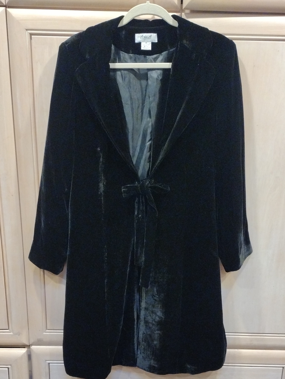 🖤 Black Velvet Whimsigoth Duster With Tie Front